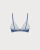 Blue Polka Dot Underwire Bikini Set sold by rihoas