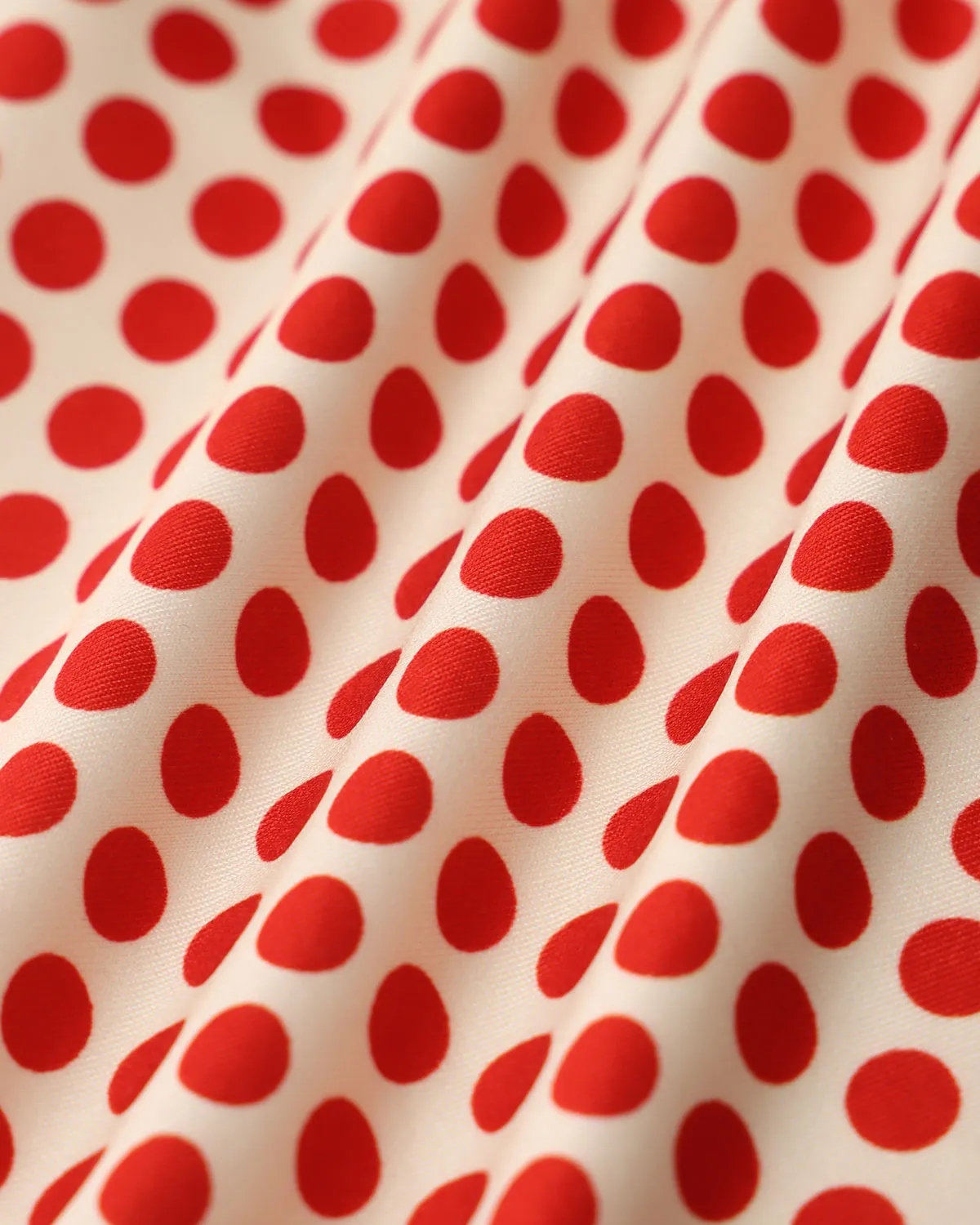 Red Polka Dot U-Neck Bell Sleeve Tee sold by rihoas product image thumbnail 3