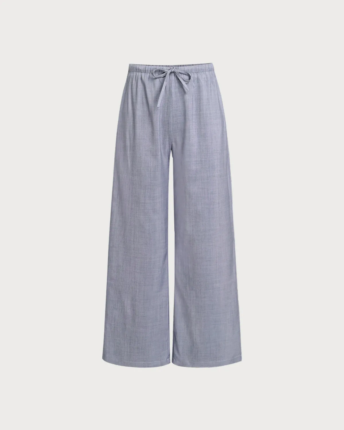 Grey Elastic Straight Waist Pants sold by rihoas
