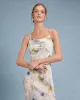 Blue Floral Mermaid Slip Midi Dress sold by rihoas