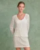 White Textured Skirt Two-Piece Suit sold by rihoas