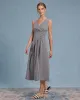 Black Plaid V Neck Sleeveless Maxi Dress sold by rihoas