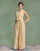 Yellow Floral Wide Leg Pants sold by rihoas