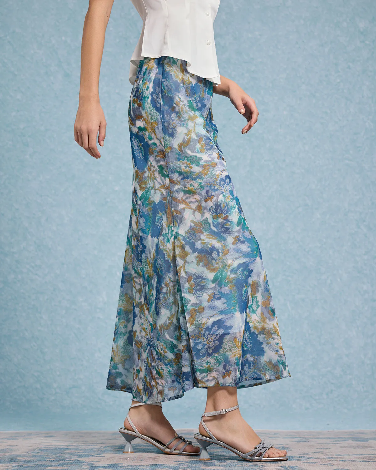 Floral Mermaid Skirt sold by rihoas product image thumbnail 4