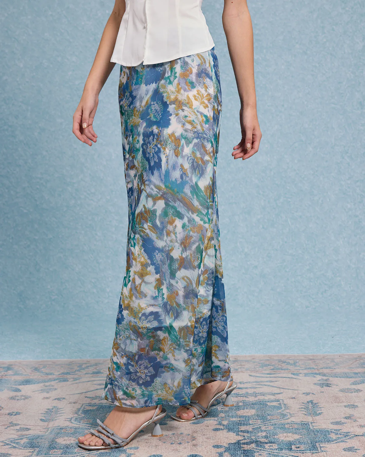 Floral Mermaid Skirt sold by rihoas product image thumbnail 3