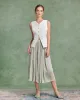 Green Flowy Pleated Midi Skirt sold by rihoas