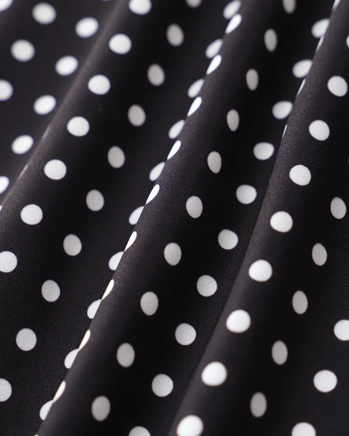 Black Polka Dot V-Neck Mini Dress sold by rihoas product image thumbnail 3