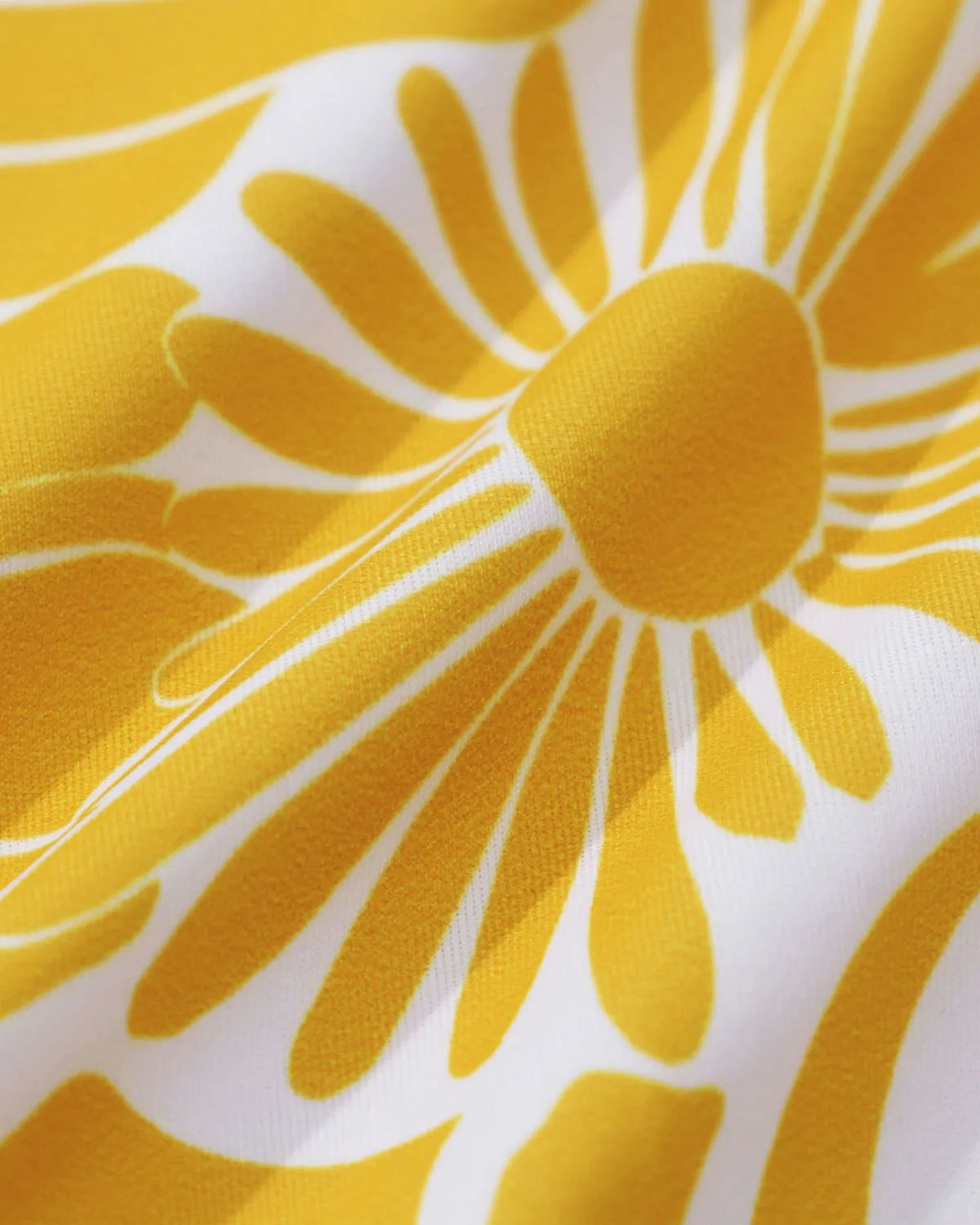 Yellow Knit Floral Ruffle Bikini Set sold by rihoas product image thumbnail 3