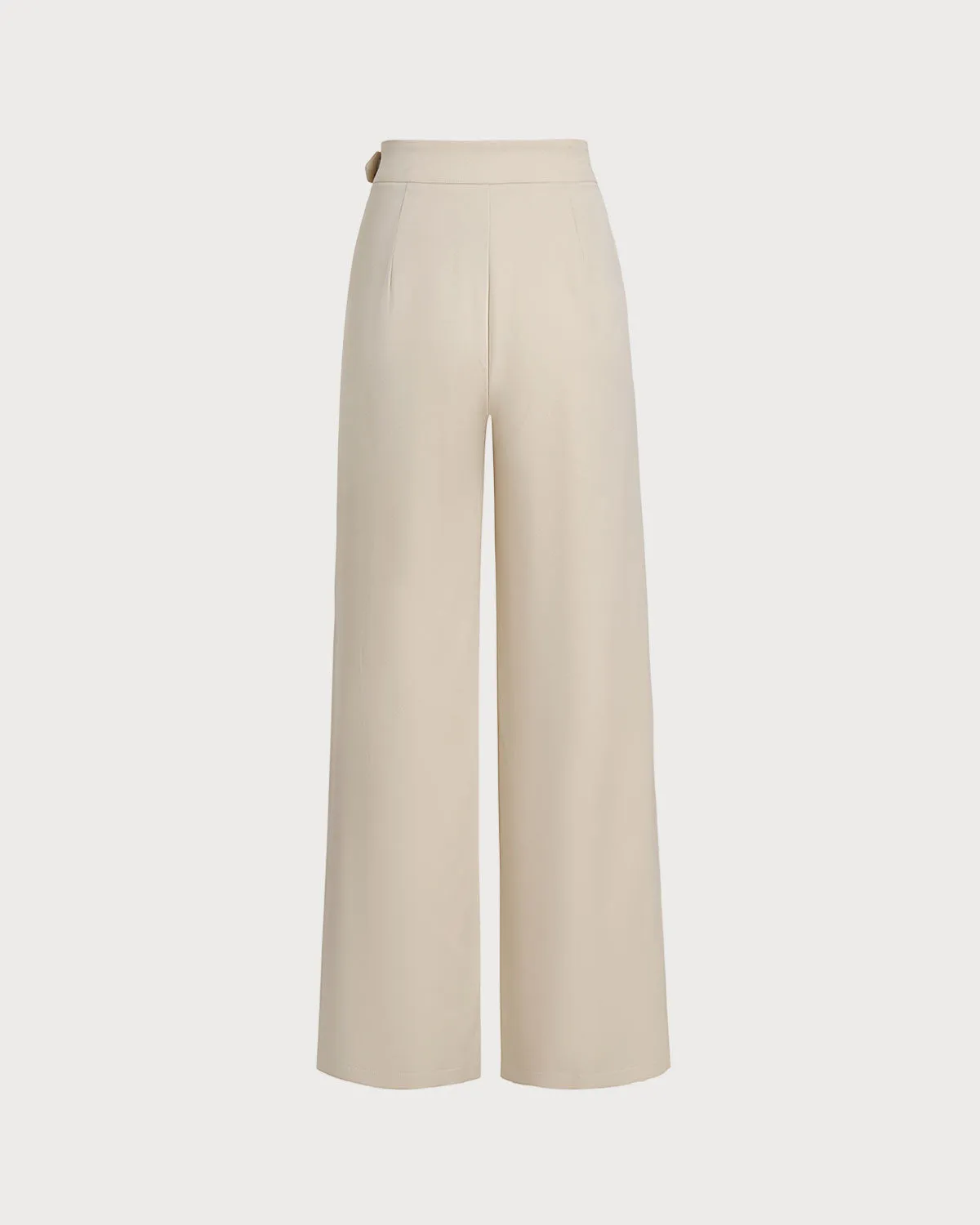 Apricot Ruched Straight Pants sold by rihoas product image thumbnail 2