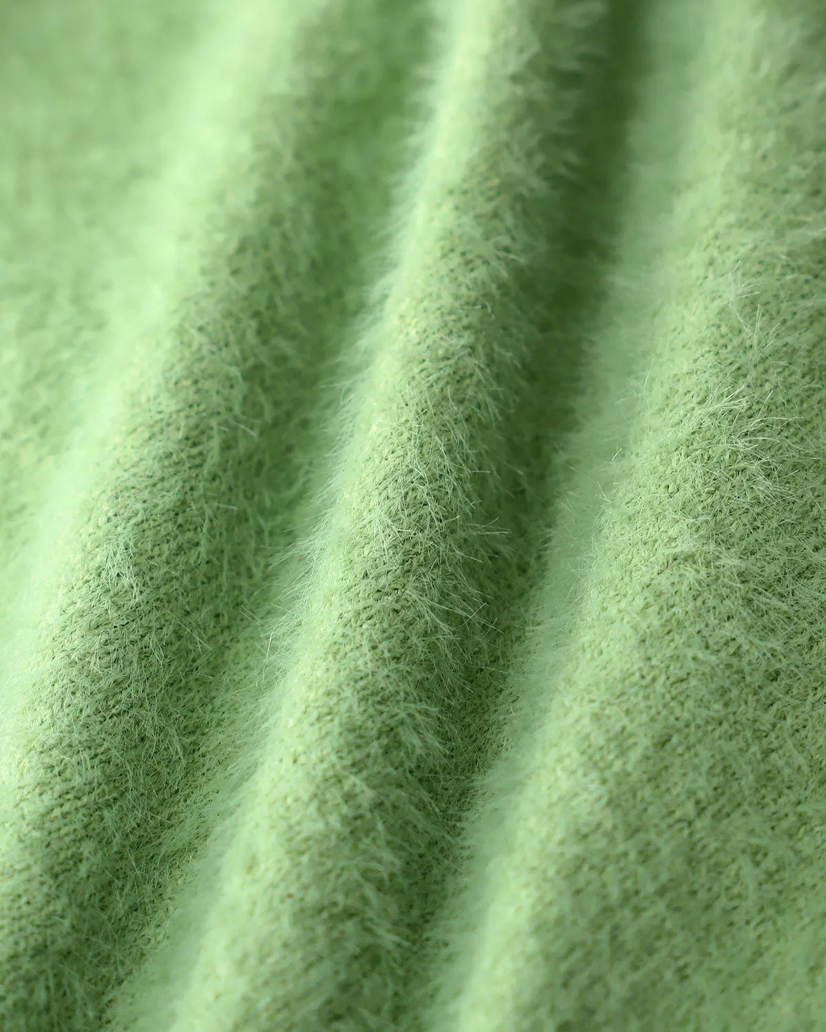 Green Square Neck Cropped Knit Tee sold by rihoas product image thumbnail 3