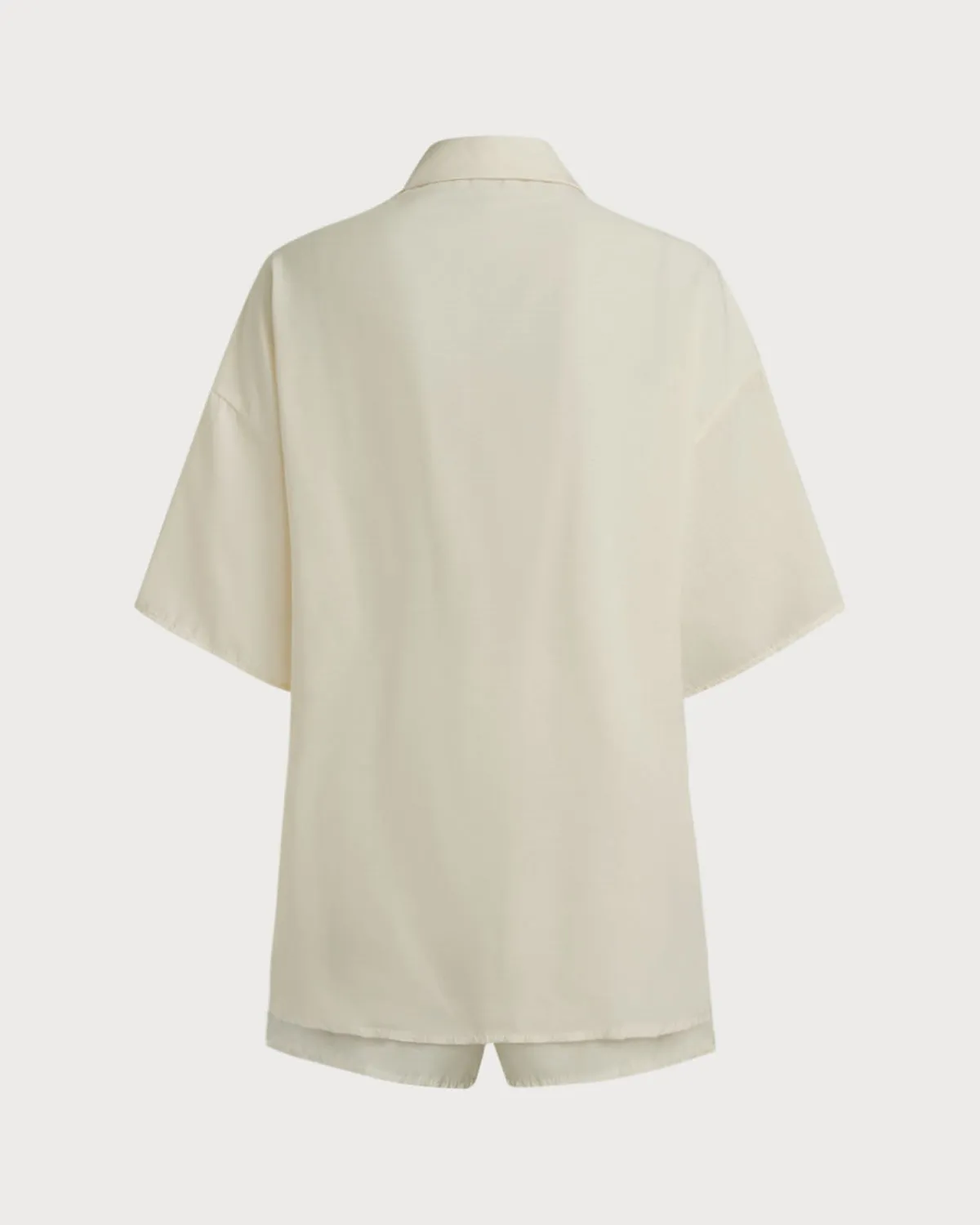 Beige Elastic Waist Pants Set sold by rihoas product image thumbnail 3