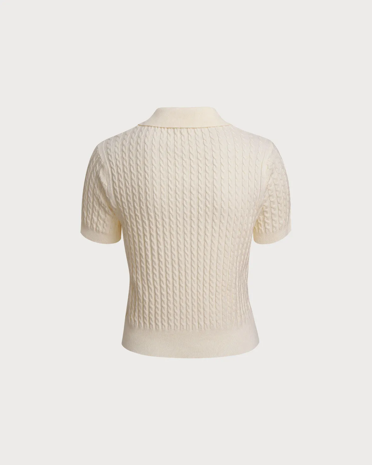 Apricot Collared Knit Tee sold by rihoas product image thumbnail 2