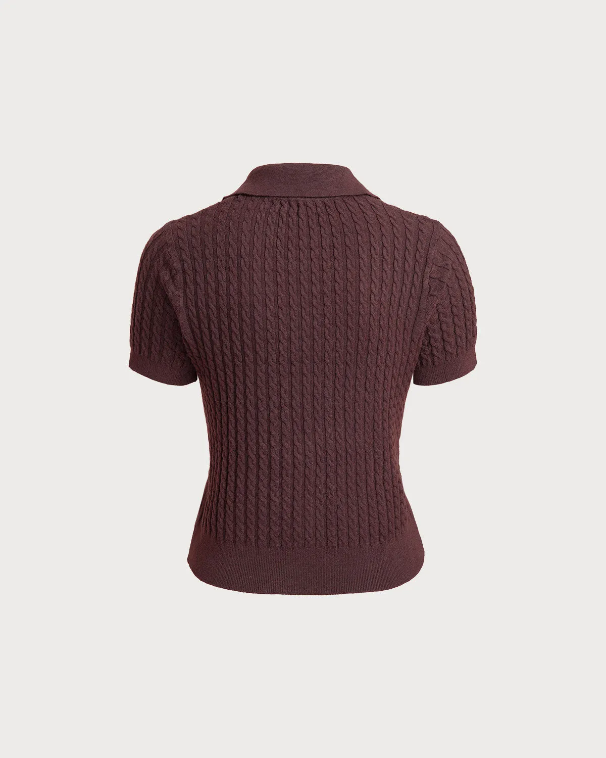 Red Collared Knit Tee sold by rihoas product image thumbnail 2