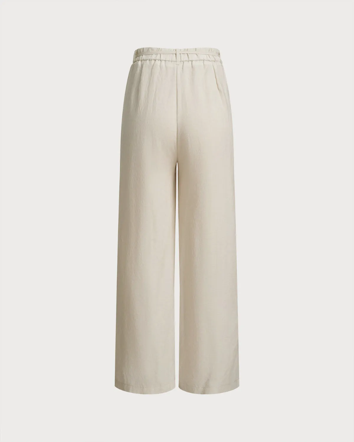 Apricot Wide Leg Casual Pants sold by rihoas product image thumbnail 2