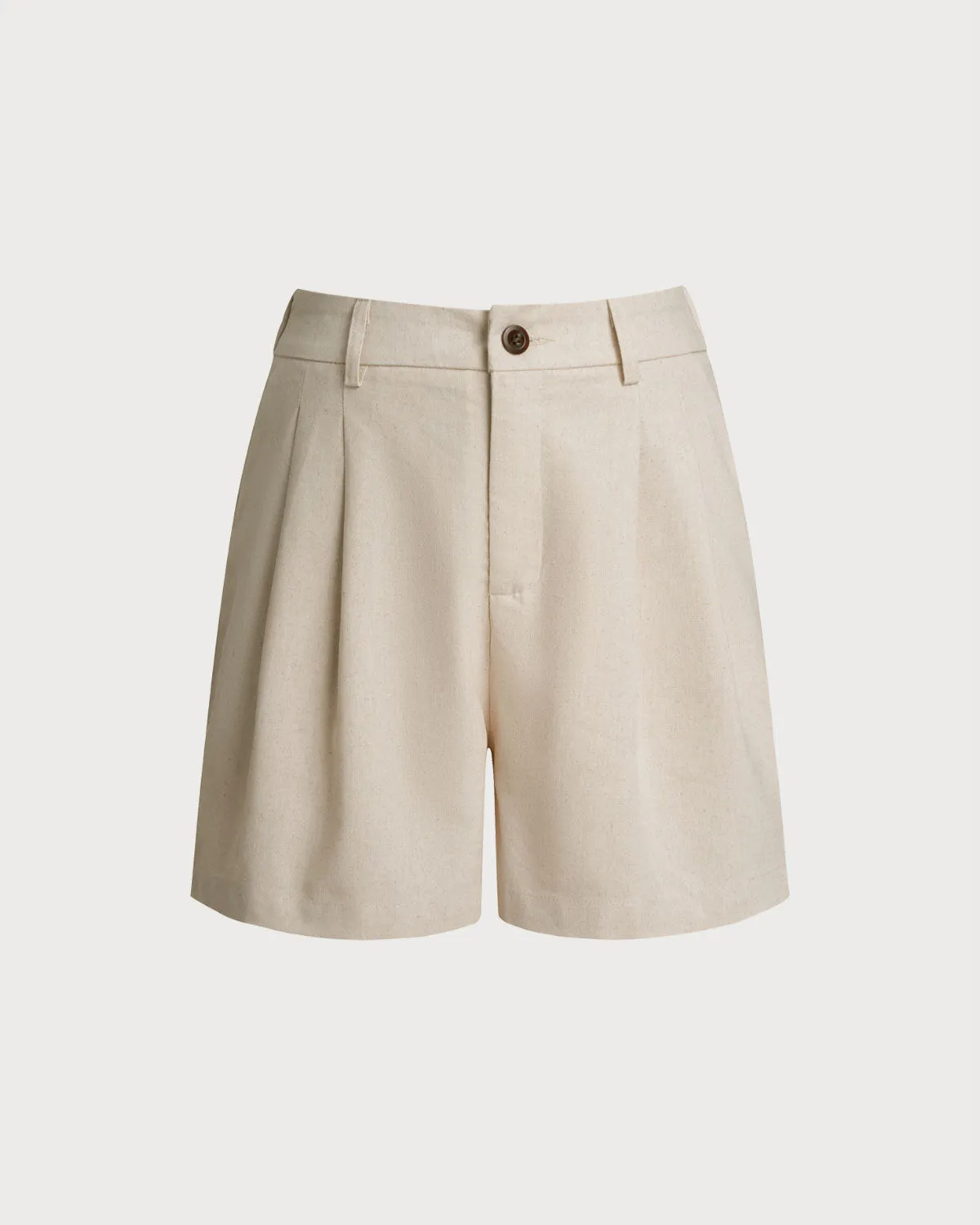 Apricot Pleated Pocket Shorts sold by rihoas