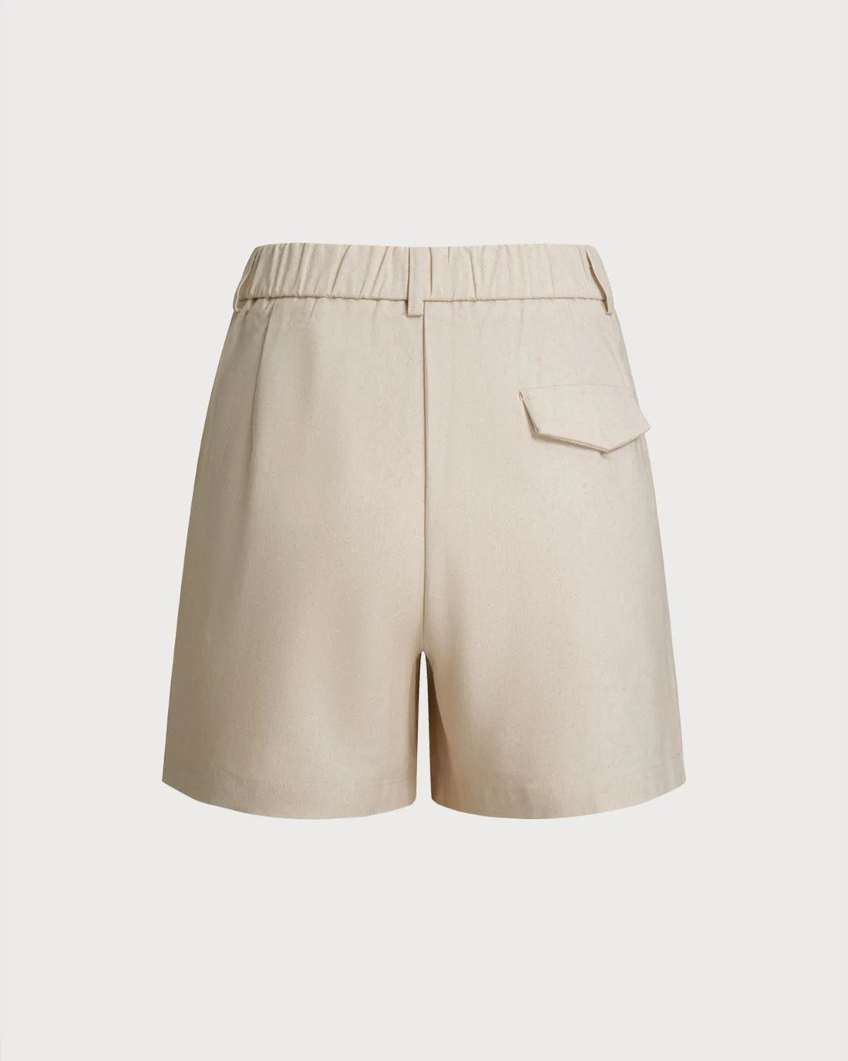 Apricot Pleated Pocket Shorts sold by rihoas product image thumbnail 2