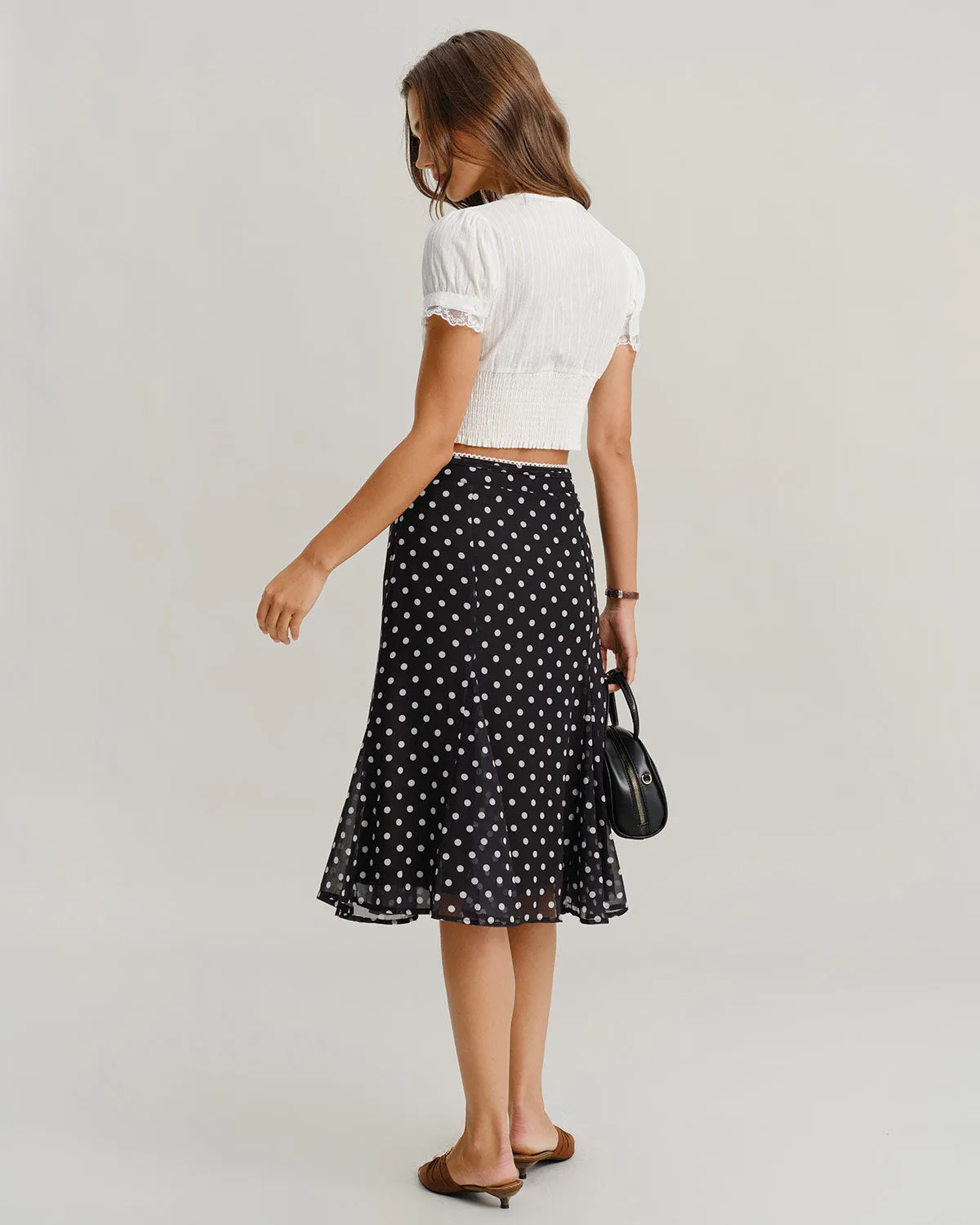 White V Neck Lace Tee sold by rihoas product image thumbnail 5