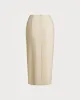 Apricot Natural Waisted Wrap Midi Skirt sold by rihoas