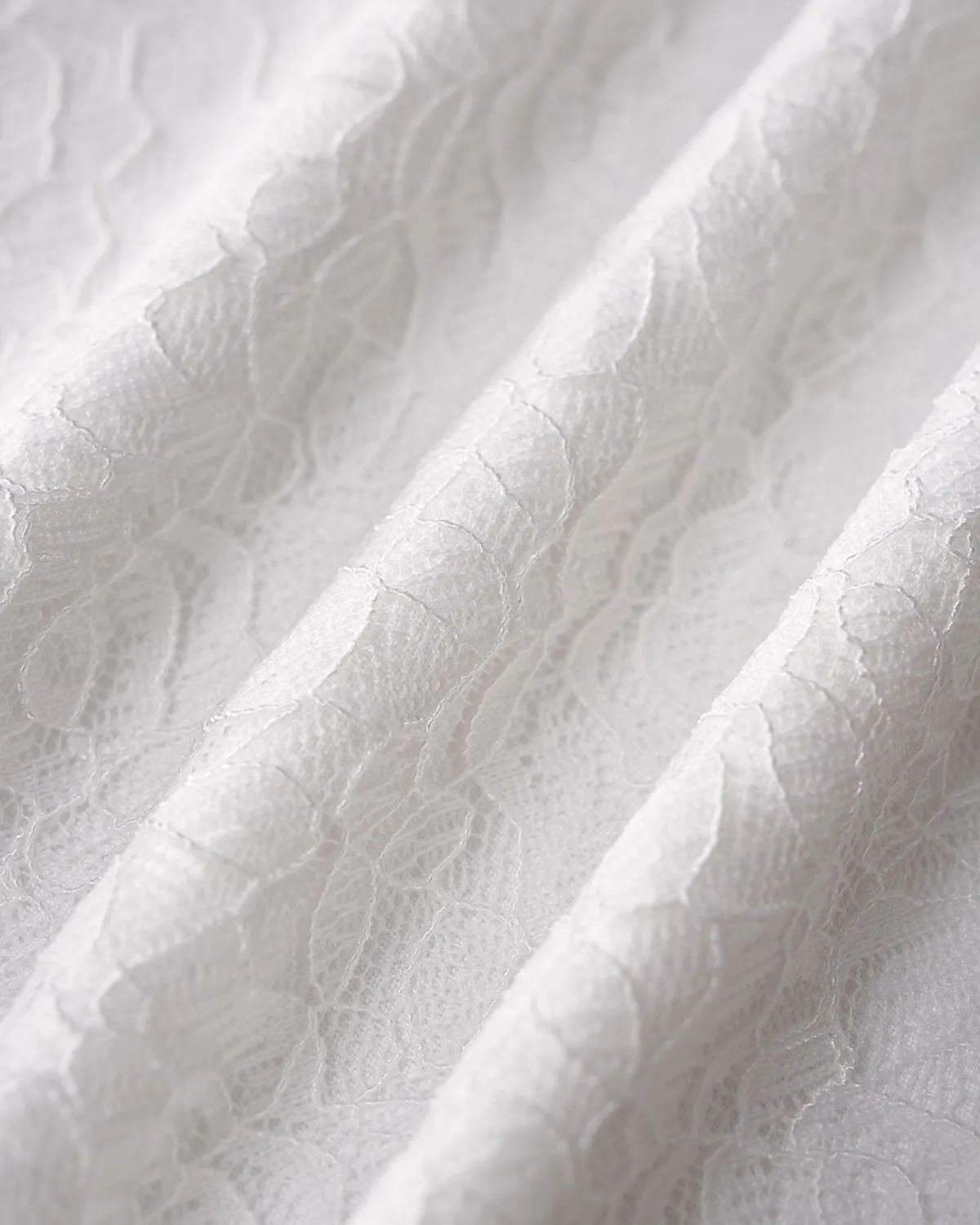 White Natural Waisted Knit Tulip Midi Skirt sold by rihoas product image thumbnail 3