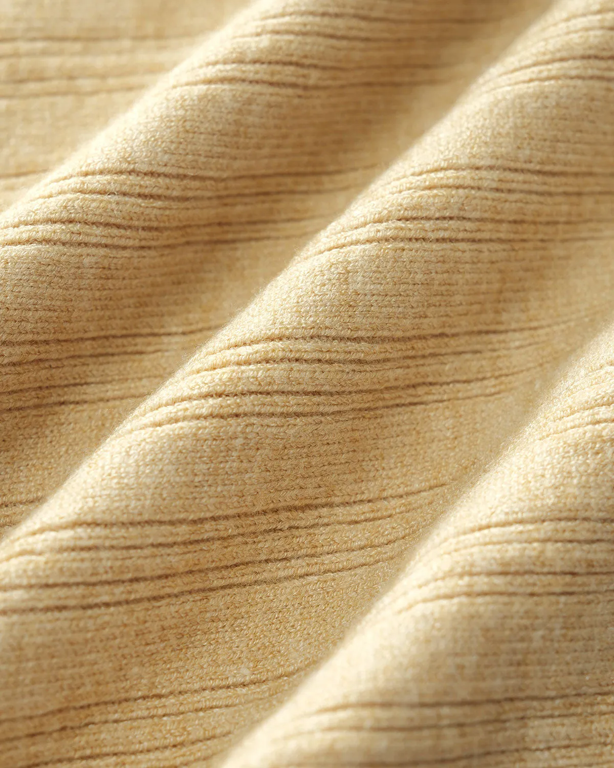 Khaki Asymmetrical Ribbed Knit Sweater sold by rihoas product image thumbnail 3