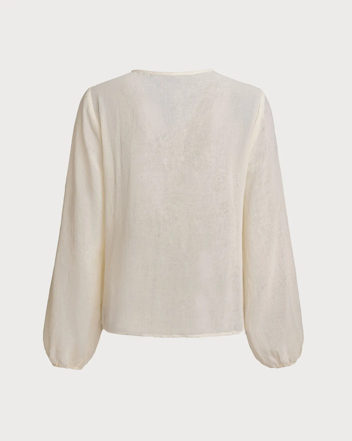 Apricot Contrast Ruffle Shirt sold by rihoas product image thumbnail 2