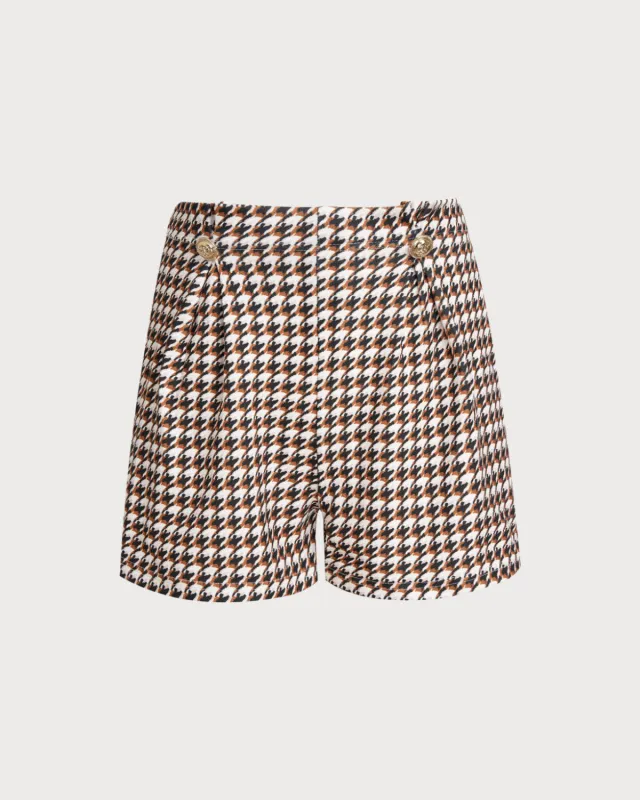 Coffee Natural Waisted Elastic Waist Shorts sold by rihoas