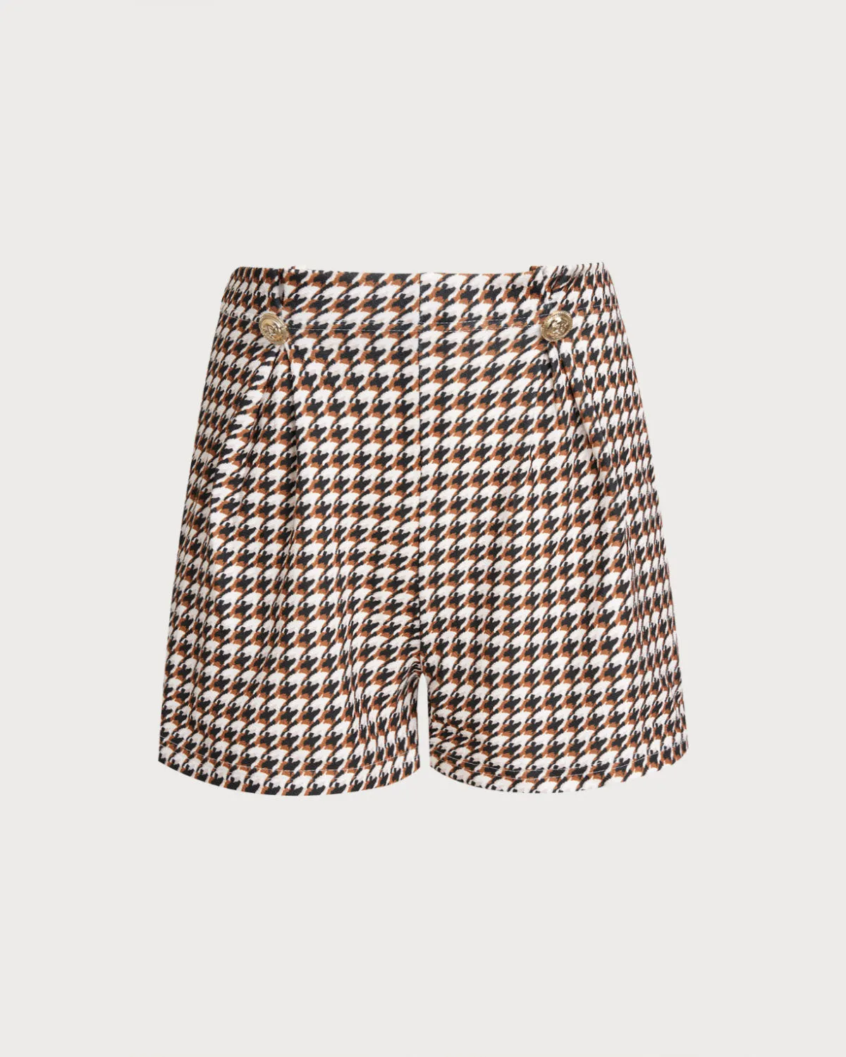 Coffee Natural Waisted Elastic Waist Shorts sold by rihoas