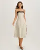 White Lace Contrasting Slip Midi Dress sold by rihoas