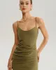 Green Bodycon Slip Midi Dress sold by rihoas