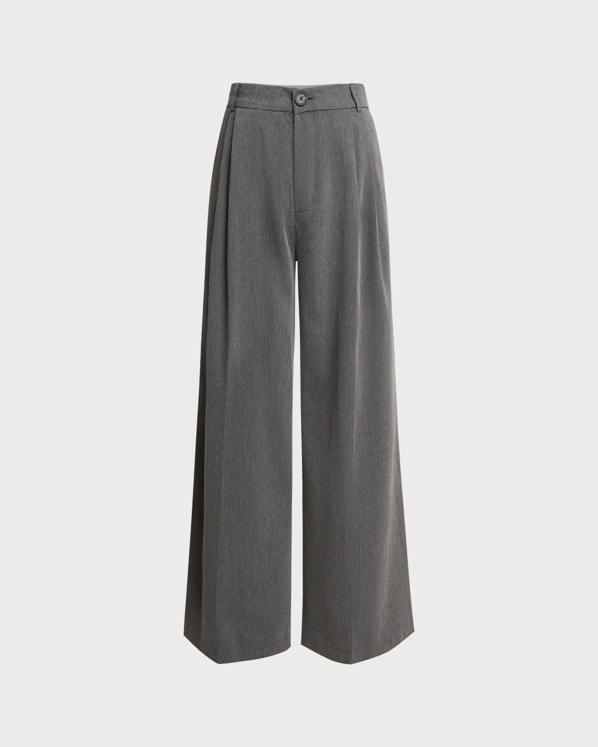 Grey Ruched Pocket Wide Leg Pants sold by rihoas product image thumbnail 5