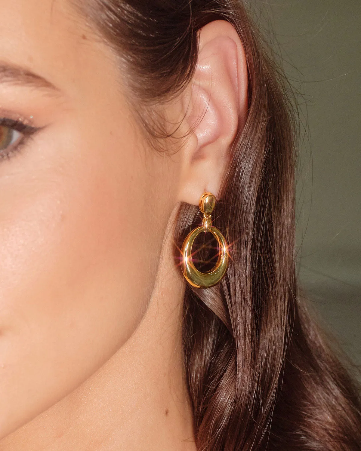 Women's Brass Steel Earrings sold by rihoas product image thumbnail 2
