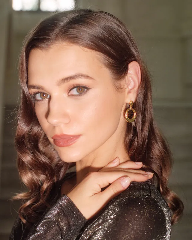 Women's Brass Steel Earrings sold by rihoas