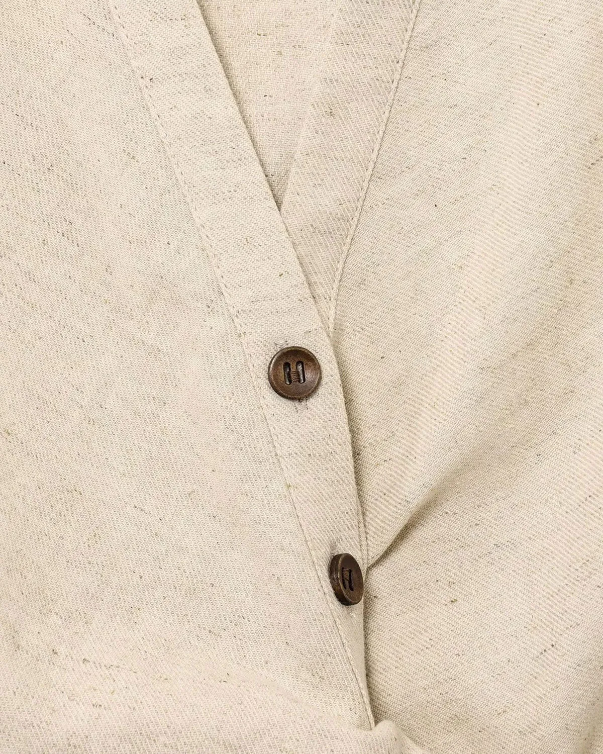 Apricot Cowl Sleeve Button Blouse sold by rihoas product image thumbnail 4