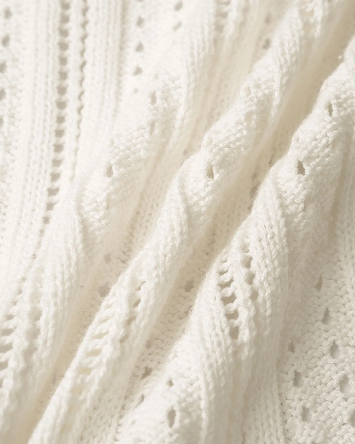 Beige Contrasting Single Breasted Knit Cardigan sold by rihoas product image thumbnail 3