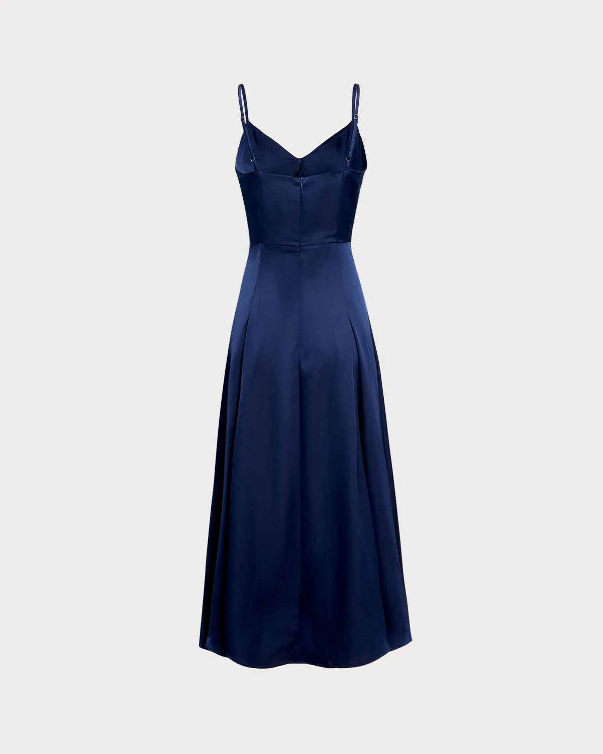 Navy A-Line Slip Maxi Dress sold by rihoas product image thumbnail 2