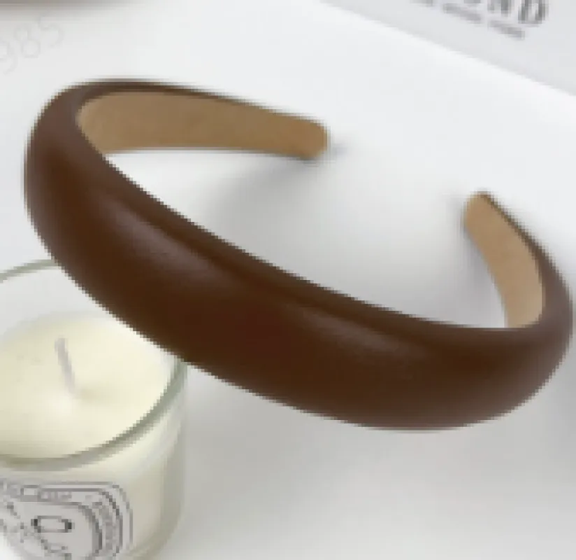 Faux Leather Hairband sold by rihoas