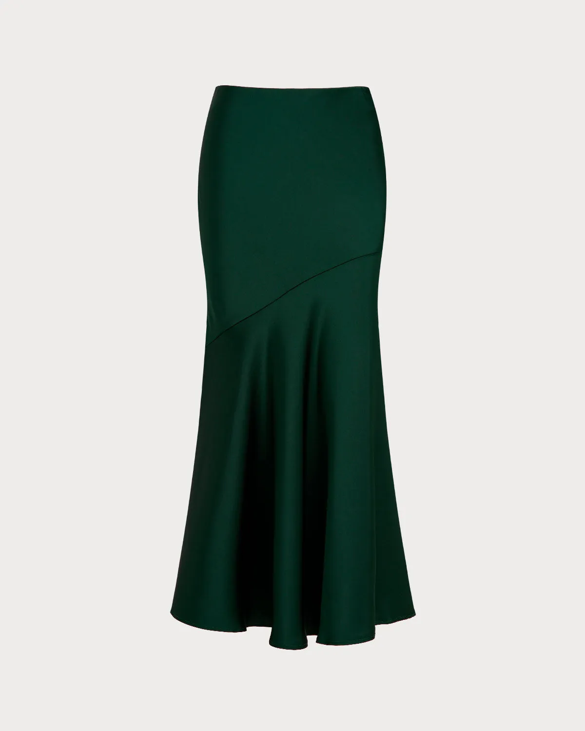 Green High Waisted Mermaid Skirt sold by rihoas product image thumbnail 4