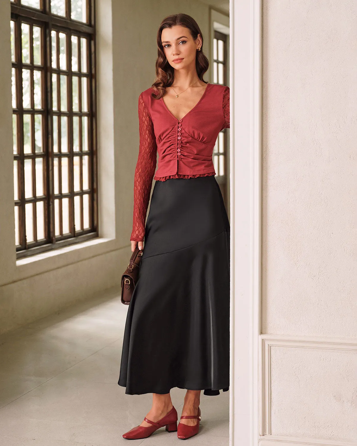 Black High Waisted Mermaid Skirt sold by rihoas product image thumbnail 4