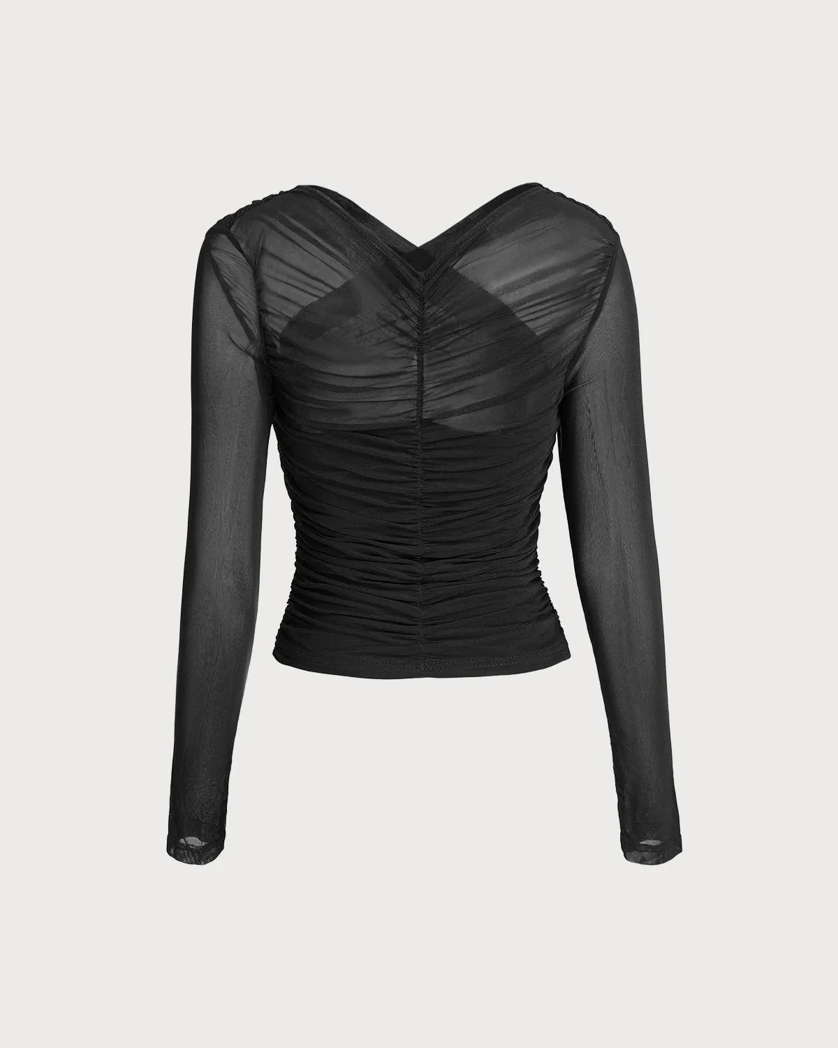 Black Mesh See-Through Tee sold by rihoas product image thumbnail 5