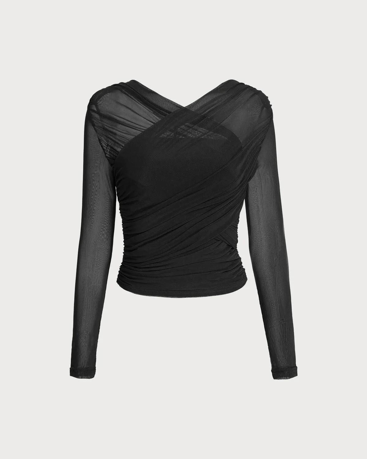 Black Mesh See-Through Tee sold by rihoas product image thumbnail 4