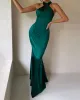 Green Satin Halter Maxi Dress sold by rihoas