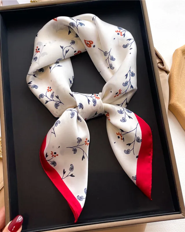 Apricot Faux Silk Scarf sold by rihoas