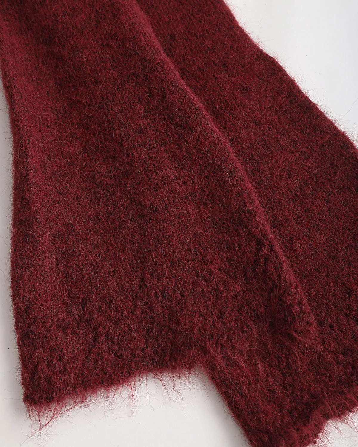 Wine Red V Neck Bell Sleeve Sweater sold by rihoas product image thumbnail 4