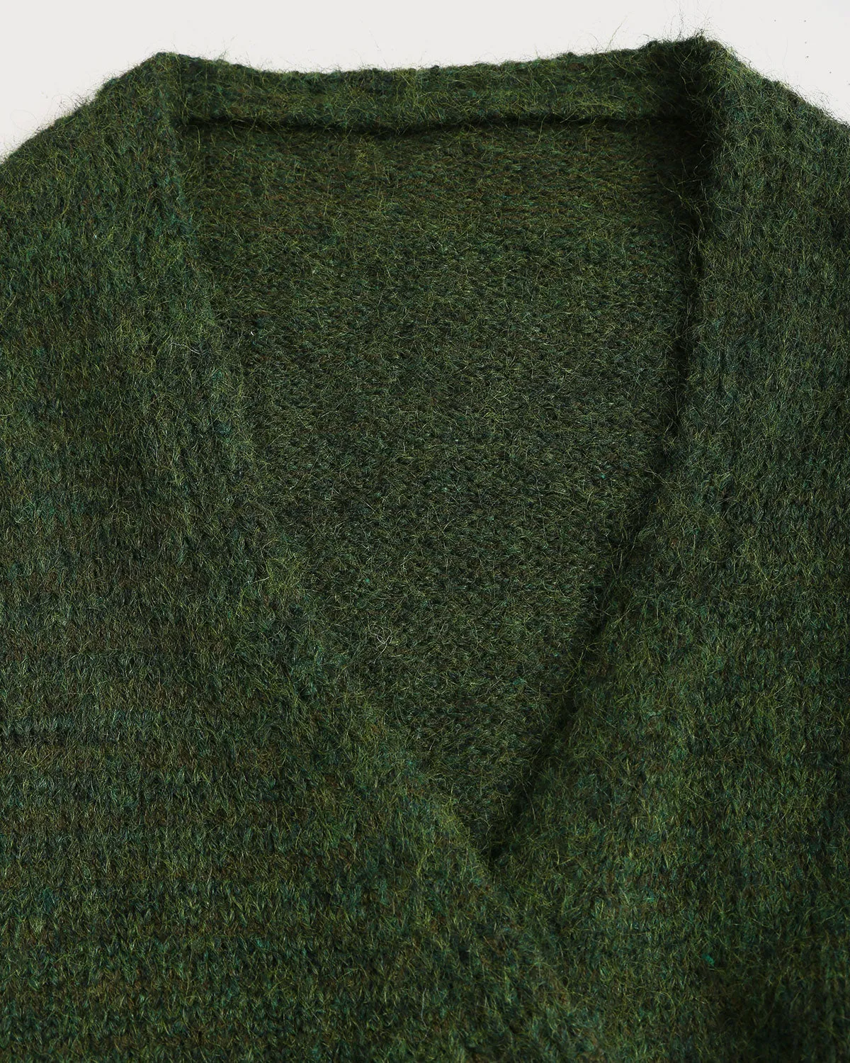 Green V Neck Knit Cardigan sold by rihoas product image thumbnail 2
