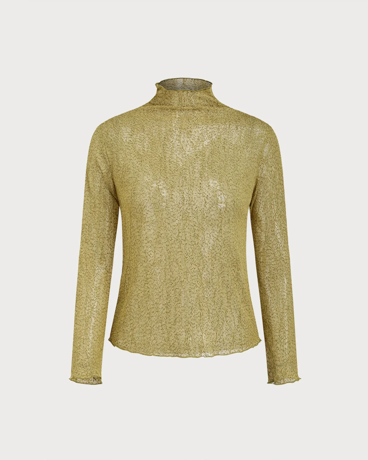 Green Lace See Through Tee sold by rihoas