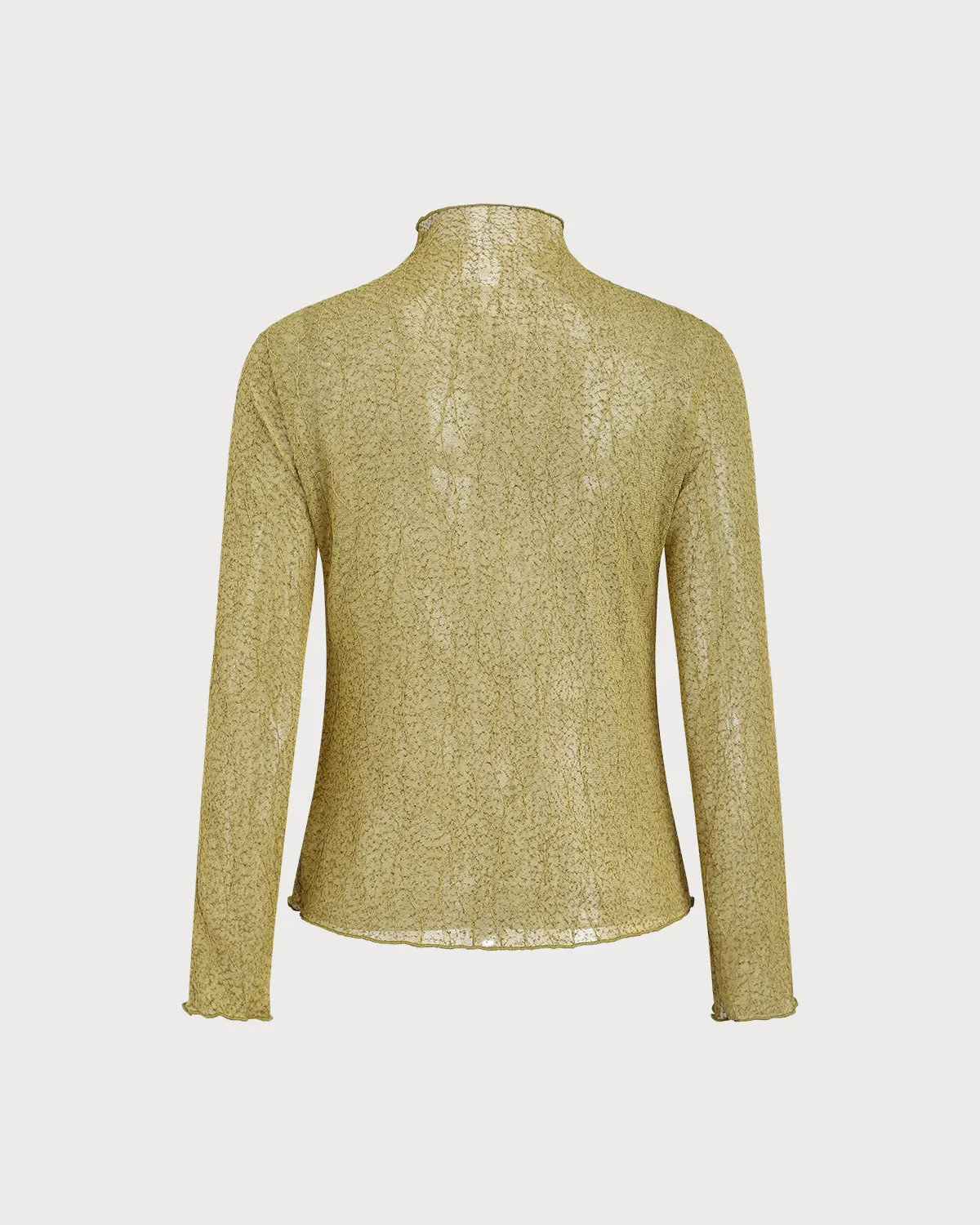 Green Lace See Through Tee sold by rihoas product image thumbnail 4