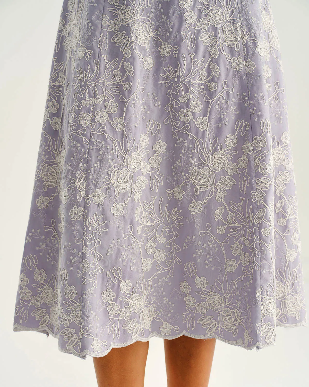 Purple Floral Slip Midi Dress sold by rihoas product image thumbnail 3