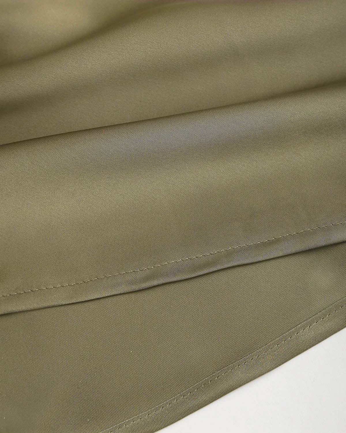 Green Satin Boat Neck Slip Midi Dress sold by rihoas product image thumbnail 3