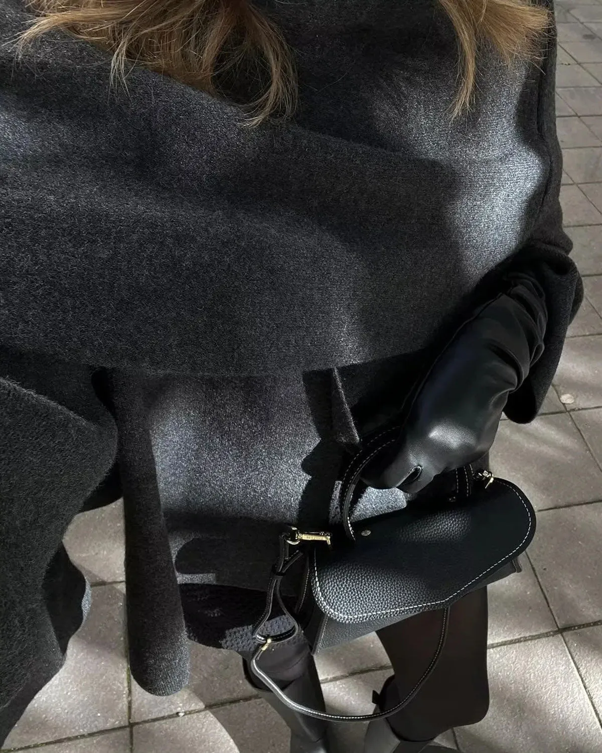 Grey Shawl Coat sold by rihoas product image thumbnail 2