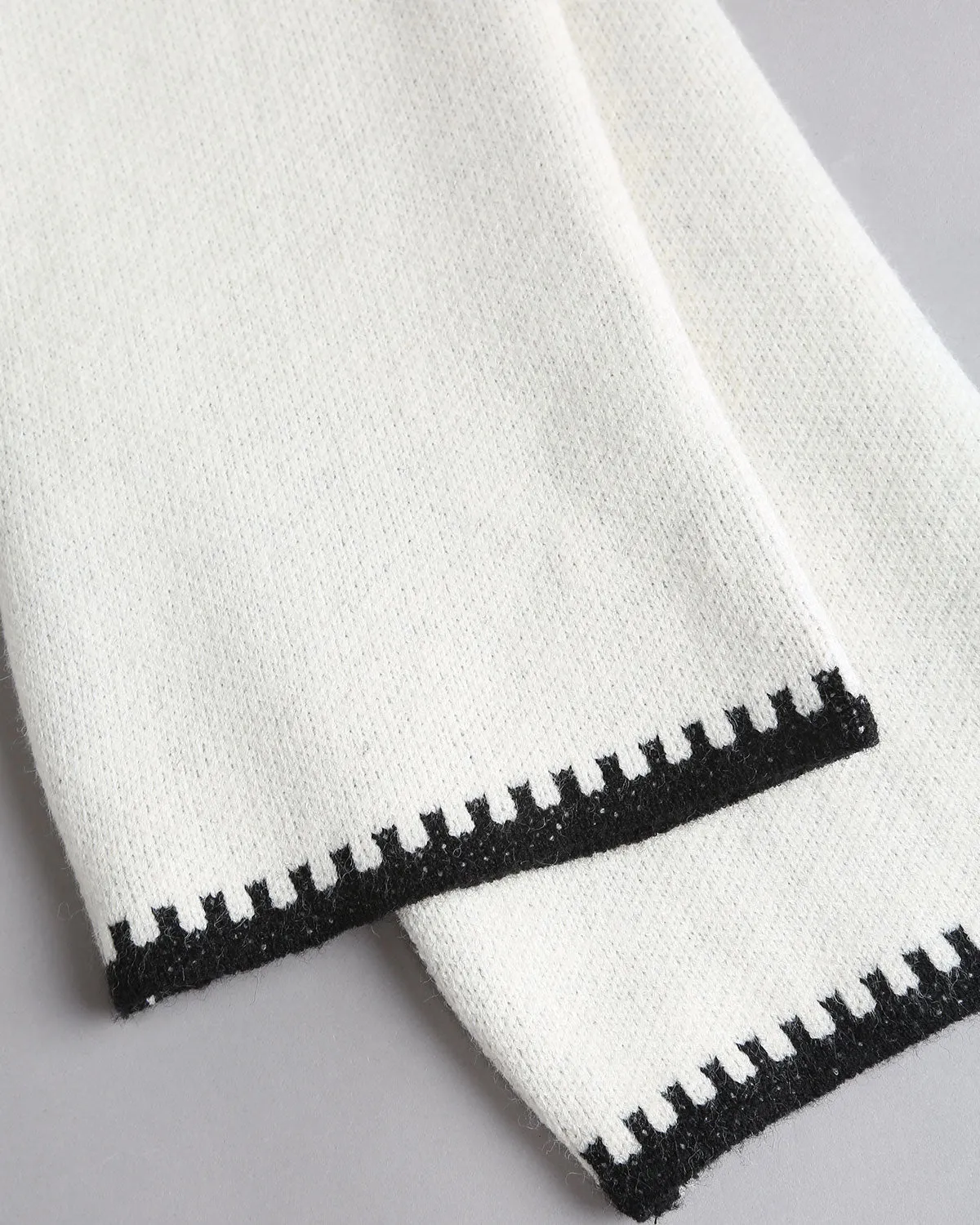 White Contrasting Drawstring Cardigan sold by rihoas product image thumbnail 4